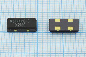 Кварцевый резонатор 9,216 МГц - 9216 SMD12055C4 KMC3 1Г