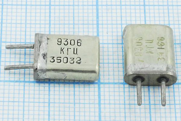 Кварцевый резонатор 9,306 МГц - 9306 HC25U МА 1Г