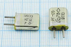 Кварцевый резонатор 9,5 МГц - 9500 HC25U 15 50/-60~85C РГ05МА-14ЕТ 1Г Кварцевый резонатор 9,5 МГц - 9500 HC25U 15 50/-60~85C РГ05МА-14ЕТ 1Г