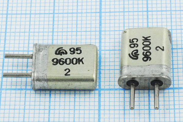 Кварцевый резонатор 9,6 МГц - 9600 HC25U МА 1Г