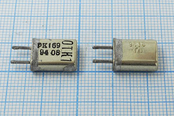 Кварцевый резонатор 9,618 МГц - 9618 HC25U РК169МА 1Г (9618КГЦ РК169)