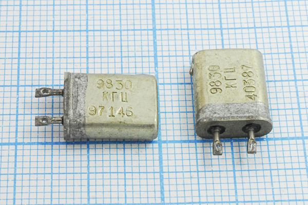 Кварцевый резонатор 9,83 МГц - 9830 МВ 1Г