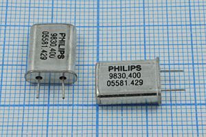 Кварцевый резонатор 9,8304 МГц - 9830,4 HC49U S HC49U[PHILIPS] 1Г 5мм