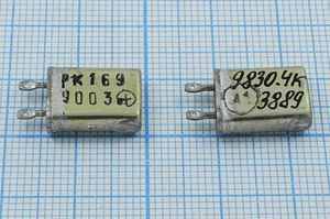 Кварцевый резонатор 9,8304 МГц - 9830,4 МВ РК169МВ 1Г
