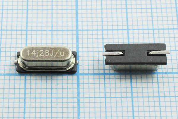 Кварцевый резонатор 14,28 МГц - 14280 SMD49S4 15 30 50/-20~70C SMU4 1Г JAUCH