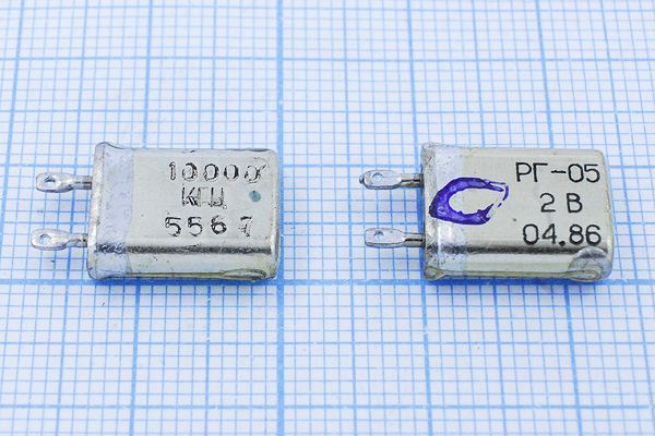 Кварцевый резонатор 10 МГц - 10000 МВ РГ05МВ 1Г