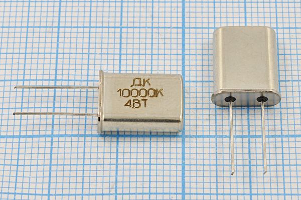 Кварцевый резонатор 10 МГц - 10000 HC49U S 5 40/-40~70C РК374МД-4ВТ 1Г (ДК