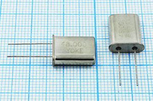 Кварцевый резонатор 48 МГц - 48000 HC49U 20 30 /-40~70 3Г (YOKE) Кварцевый резонатор 48 МГц - 48000 HC49U 20 30 /-40~70 3Г (YOKE)