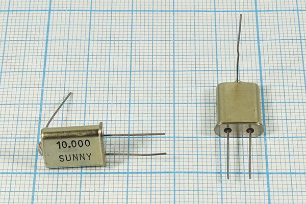 Кварцевый резонатор 10 МГц - 10000 HC49U+LW 16 SA[SUNNY] 1Г (10.000 SUNNY)