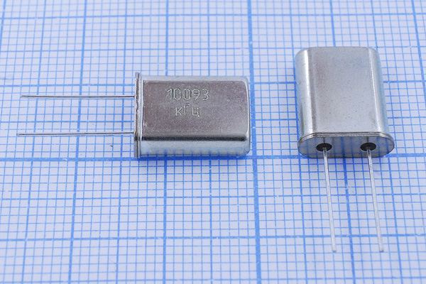 Кварцевый резонатор 10,093 МГц - 10093 HC49U S 20 30/-10~70C РПК01МД 1Г