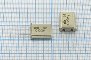 Кварцевый резонатор 10,12 МГц - 10120 HC49U S 30 30/-10~60C РК367МД-01-8АС 1Г Кварцевый резонатор 10,12 МГц - 10120 HC49U S 30 30/-10~60C РК367МД-01-8АС 1Г