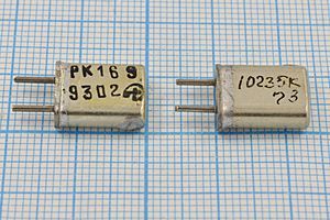 Кварцевый резонатор 10,235 МГц - 10235 HC25U РК169МА 1Г (10235 КГЦ)