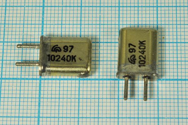 Кварцевый резонатор 10,24 МГц - 10240 HC25U МА 1Г