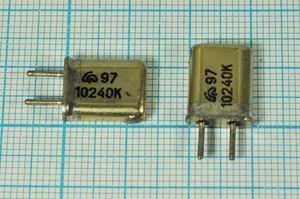 Кварцевый резонатор 10,24 МГц - 10240 HC25U МА 1Г