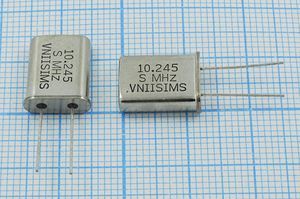 Кварцевый резонатор 10,245 МГц - 10245 HC49U S 15 30/-40~70C РПК01МД-6ВС 1Г Кварцевый резонатор 10,245 МГц - 10245 HC49U S 15 30/-40~70C РПК01МД-6ВС 1Г