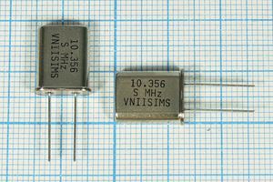 Кварцевый резонатор 10,3562 МГц - 10356,2 HC49U S 15 30/-40~70C РПК01МД-6ВС 1Г Кварцевый резонатор 10,3562 МГц - 10356,2 HC49U S 15 30/-40~70C РПК01МД-6ВС 1Г