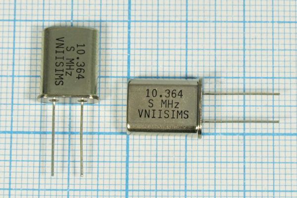 Кварцевый резонатор 10,3645 МГц - 10364,5 HC49U S 15 30/-40~70C РПК01МД-6ВС 1Г