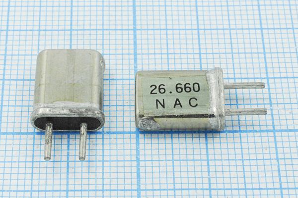 Кварцевый резонатор 26,66 МГц - 26660 HC25U 20 10 3Г (NAC)