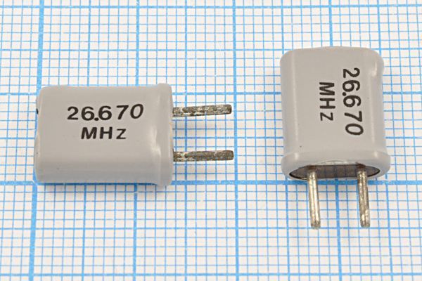 Кварцевый резонатор 26,67 МГц - 26670 HC25U 20 30 3Г +SL (26.670MHz)