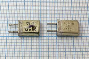 Кварцевый резонатор 10,65 МГц - 10650 HC25U МА 1Г