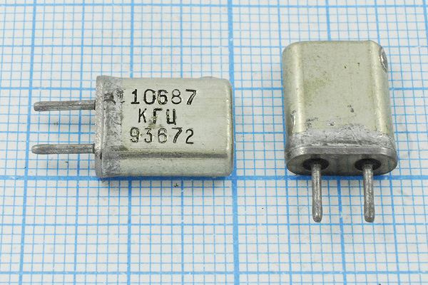 Кварцевый резонатор 10,687 МГц - 10687 HC25U МА 1Г