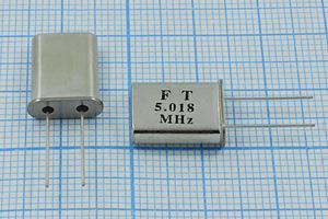 Кварцевый резонатор 5,018 МГц - 5018 HC49U 18 30 U[FT] 1Г (FT)