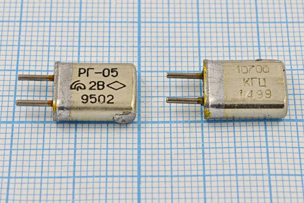 Кварцевый резонатор 10,7 МГц - 10700 HC25U РГ05МА 1Г