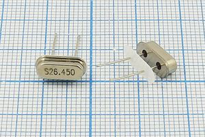 Кварцевый резонатор 26,45 МГц - 26450 HC49S3 S 20 30/-20~70C 49S[SDE] 1Г +IS