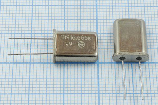 Кварцевый резонатор 10,91666 МГц - 10916,66 HC49U S РК374МД 1Г