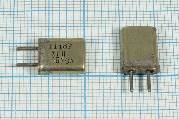 Кварцевый резонатор 11,187 МГц - 11187 HC25U МА 1Г