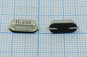 Кварцевый резонатор 11,2 МГц - 11200 SMD49S4 30 1Г