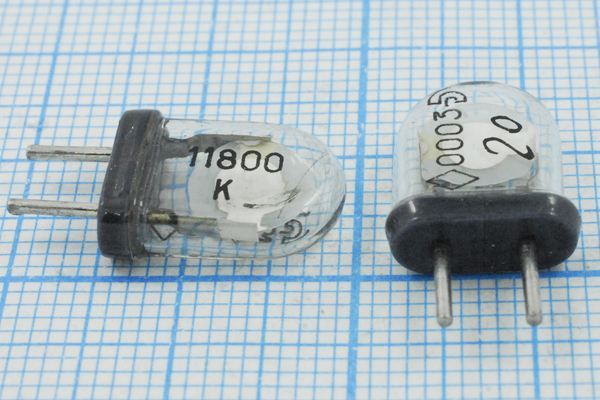 Кварцевый резонатор 11,8 МГц - 11800 КА 1Г