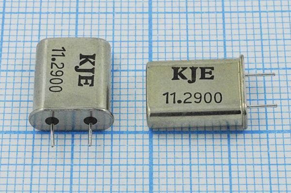 Кварцевый резонатор 11,29 МГц - 11290 HC49U S 1Г 4мм (KJE)
