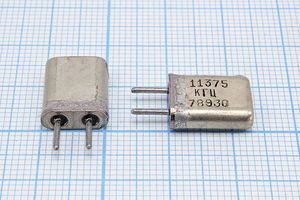 Кварцевый резонатор 11,375 МГц - 11375 HC25U МА 1Г (11375кГц)