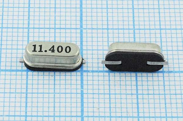 Кварцевый резонатор 11,4 МГц - 11400 SMD49S4 30 1Г