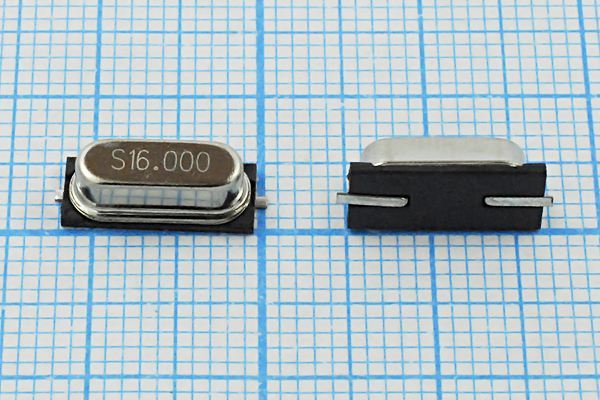 Кварцевый резонатор 16 МГц - 16000 SMD49S4 16 30 49S-SMD 1Г (S)
