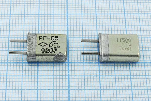 Кварцевый резонатор 11,5 МГц - 11500 HC25U РГ05МА 1Г