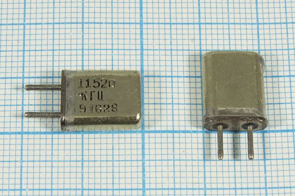 Кварцевый резонатор 11,52 МГц - 11520 HC25U МА 1Г