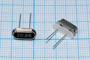 Кварцевый резонатор 12,616 МГц - 12616 HC49S3 S 30 30/-20~70C 49S[SDE] 1Г +IS (S
