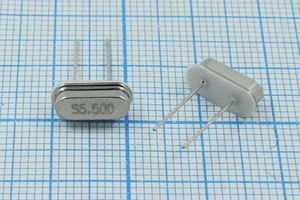 Кварцевый резонатор 5,5 МГц - 5500 HC49S3 16 30 30/-20~70C 49S[SDE] 1Г +IS