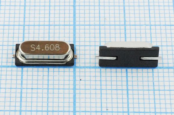 Кварцевый резонатор 4,608 МГц - 4608 SMD49S3 20 30 30/-20~70C 49S2-SMD 1Г