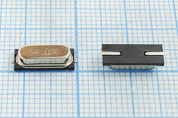 Кварцевый резонатор 4,096 МГц - 4096 SMD49S3 20 20 20/-20~70C 49S2-SMD 1Г(S4,09