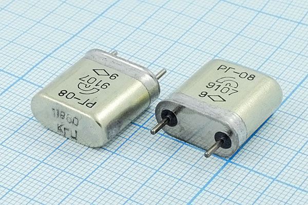Кварцевый резонатор 11,86 МГц - 11860 HC6U РГ08БА 1Г