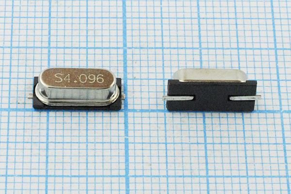 Кварцевый резонатор 4,096 МГц - 4096 SMD49S4 20 30 30/-10~60C 49S-SMD 1Г (S4.09