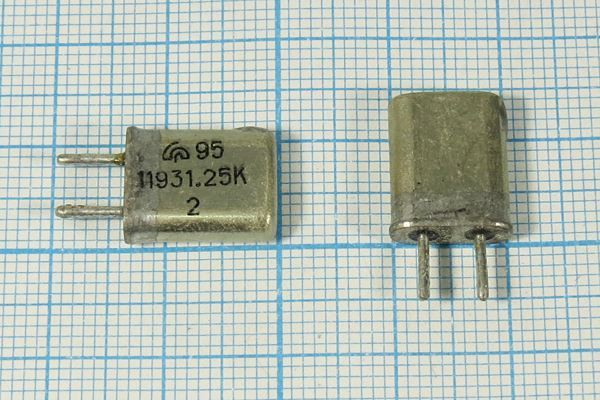 Кварцевый резонатор 11,93125 МГц - 11931,25 HC25U МА 1Г