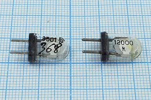 Кварцевый резонатор 12 МГц - 12000 КА 10 50/-60~85C РК100-5ДУ 1Г