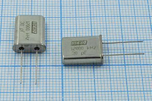Кварцевый резонатор 12 МГц - 12000 HC49U 30 15 40/-40~70C РК374МД-6ВТ 1Г Кварцевый резонатор 12 МГц - 12000 HC49U 30 15 40/-40~70C РК374МД-6ВТ 1Г