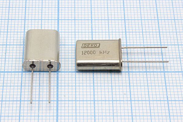 Кварцевый резонатор 12 МГц - 12000 HC49U S 20 40/-40~70C РК374МД-7ВТ 1Г