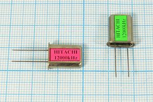 Кварцевый резонатор 12 МГц - 12000 HC43U 16 HC43U[HC43U] ХСР 1Г (HITACHI)