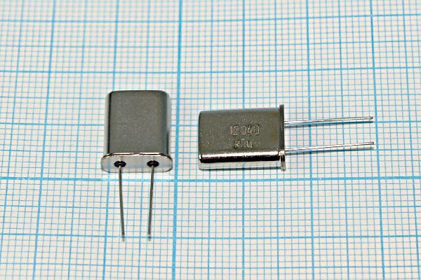 Кварцевый резонатор 12,04 МГц - 12040 HC49U S 15 30/-40~70C РПК01МД-6ВС 1Г